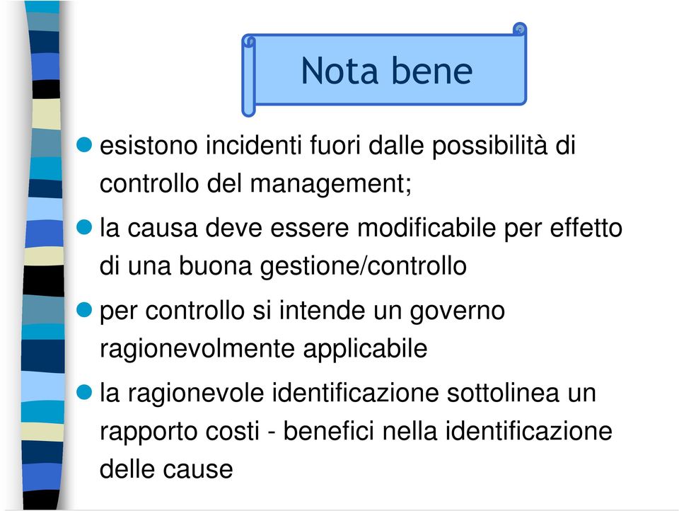 controllo si intende un governo ragionevolmente applicabile la ragionevole