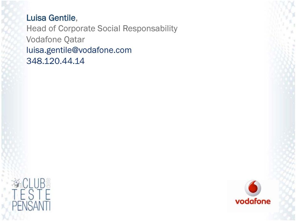 Responsability Vodafone