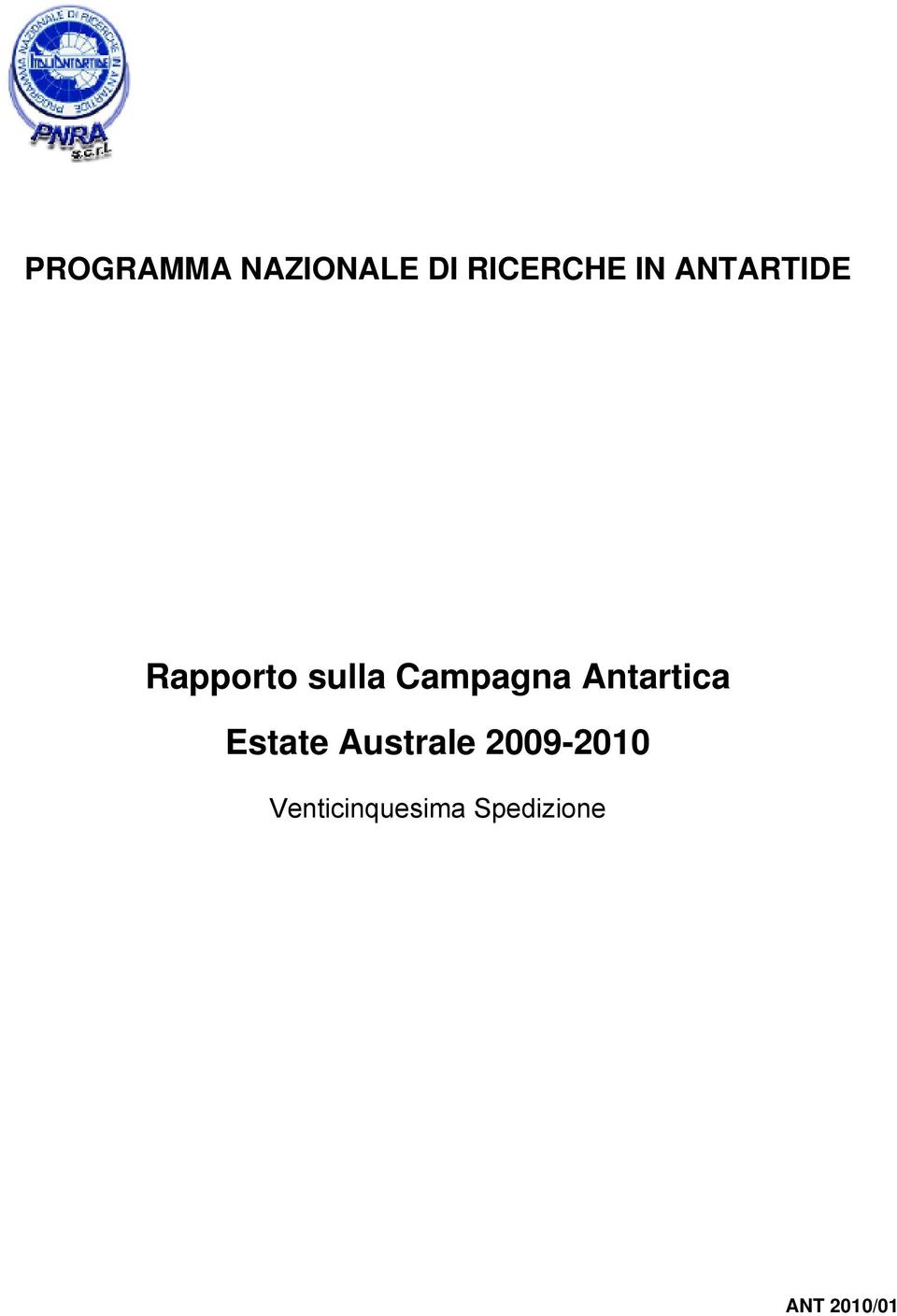 Antartica Estate Australe 2009-2010