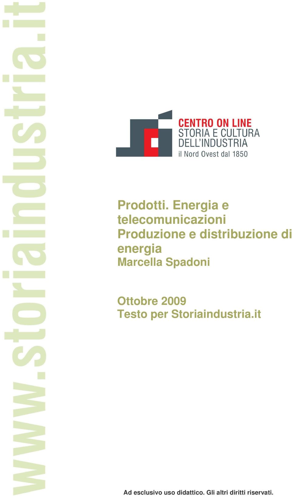 distribuzione di energia Marcella Spadoni