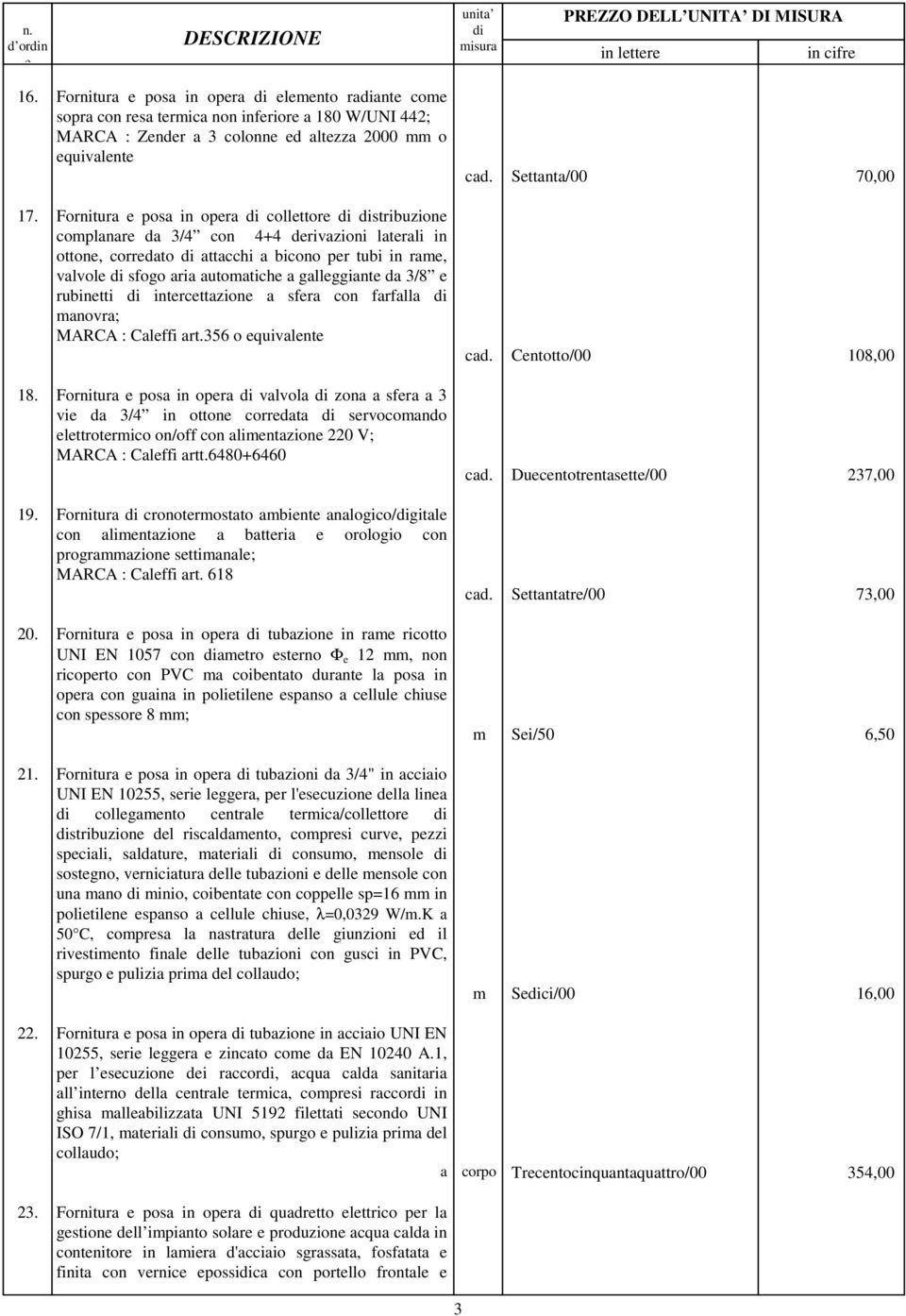 intrcttazion a sfra con farfalla manovra; Calffi art.356 o quivalnt 18.