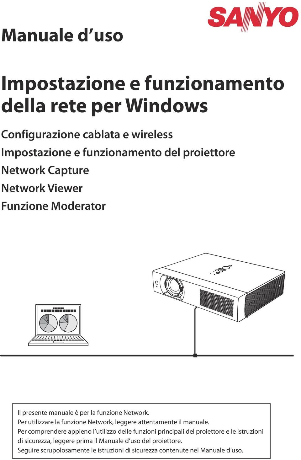 Per utilizzare la funzione Network, leggere attentamente il manuale.