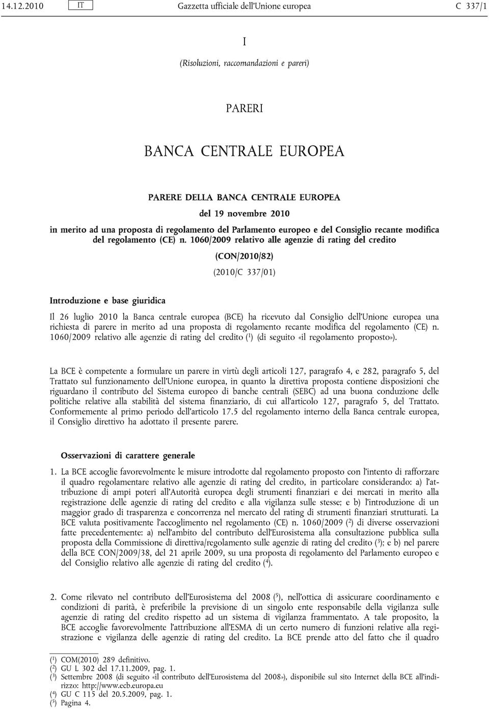 proposta di regolamento del Parlamento europeo e del Consiglio recante modifica del regolamento (CE) n.