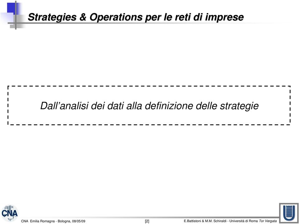 Dall analisi dei dati alla