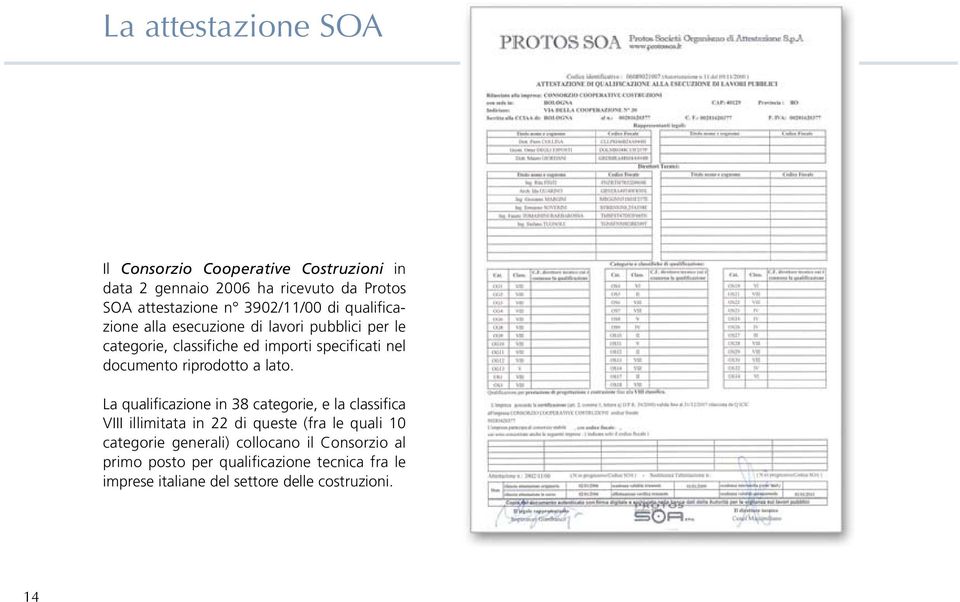 documento riprodotto a lato.