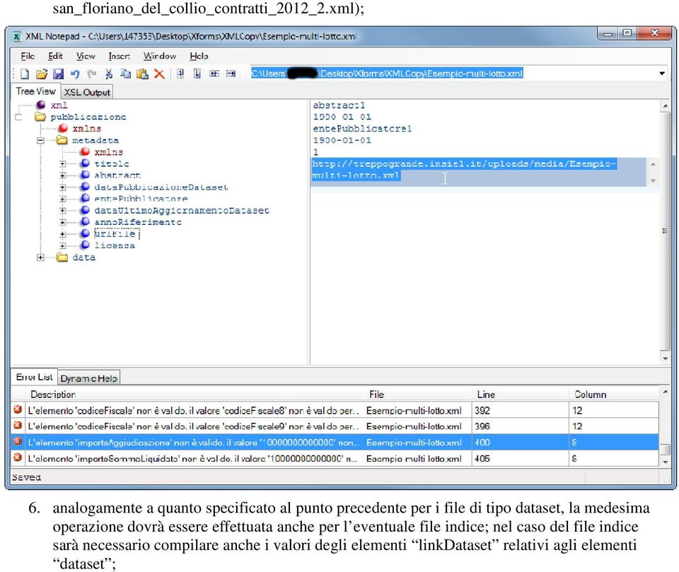 medesima operazione dovrà essere effettuata anche per l eventuale file indice; nel