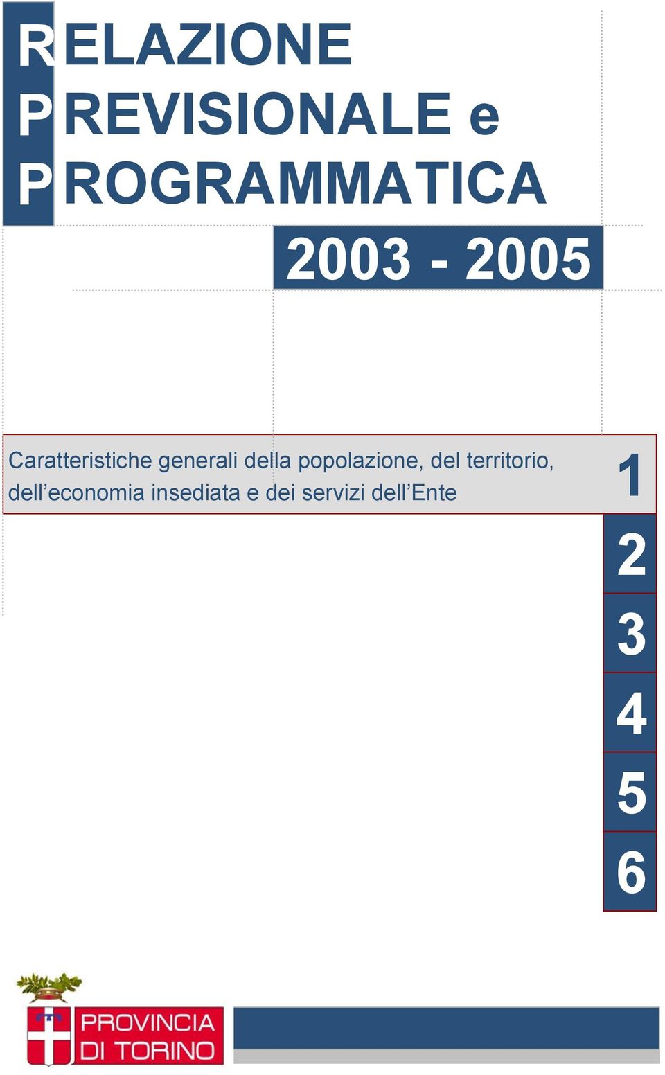 popolazione, del territorio, 1 dell