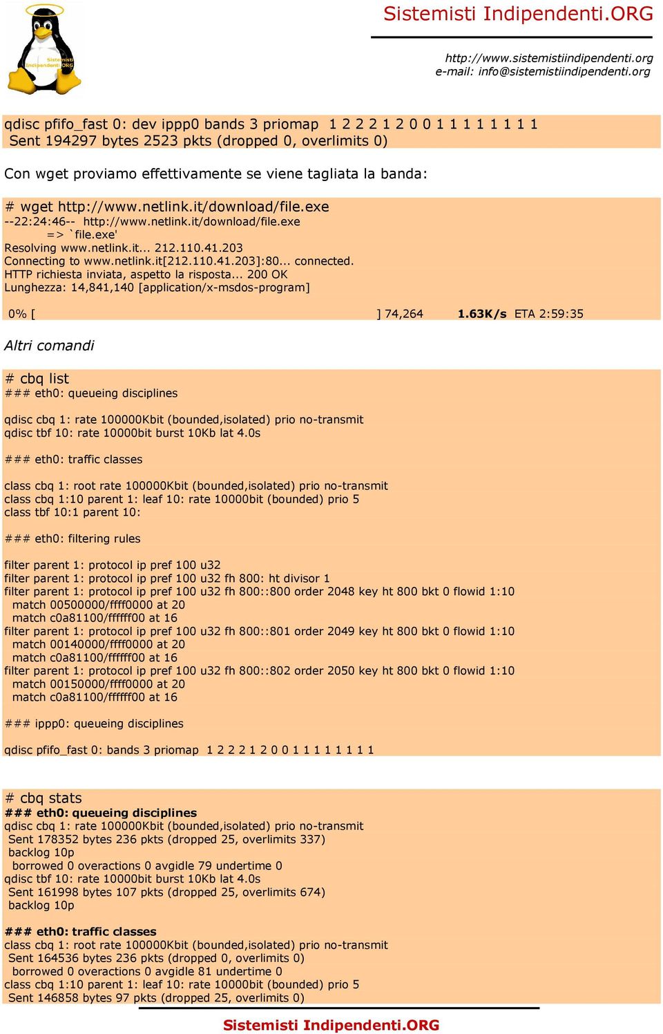 .. connected. HTTP richiesta inviata, aspetto la risposta... 200 OK Lunghezza: 14,841,140 [application/x-msdos-program] 0% [ ] 74,264 1.