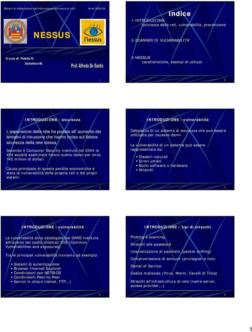 3- caratteristiche, esempi di utilizzo 1 2 INTRODUZIONE - sicurezza INTRODUZIONE - vulnerabilità L espansione della rete ha portato all' aumento dei tentativi di intrusione che hanno inciso sul