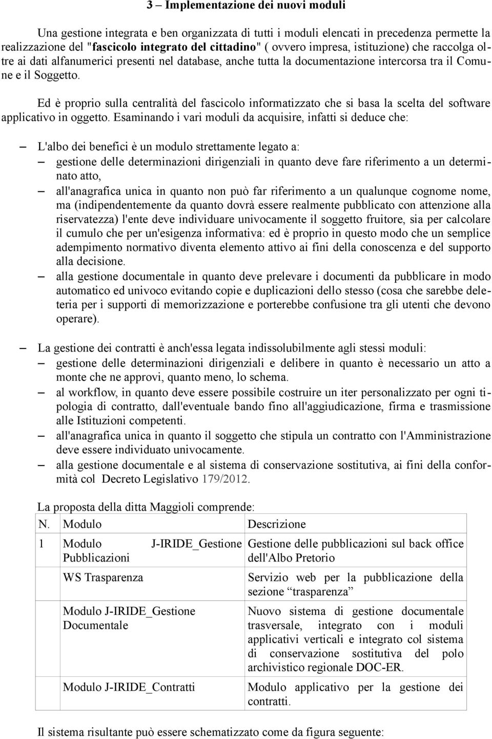 Ed è proprio sulla centralità del fascicolo informatizzato che si basa la scelta del software applicativo in oggetto.