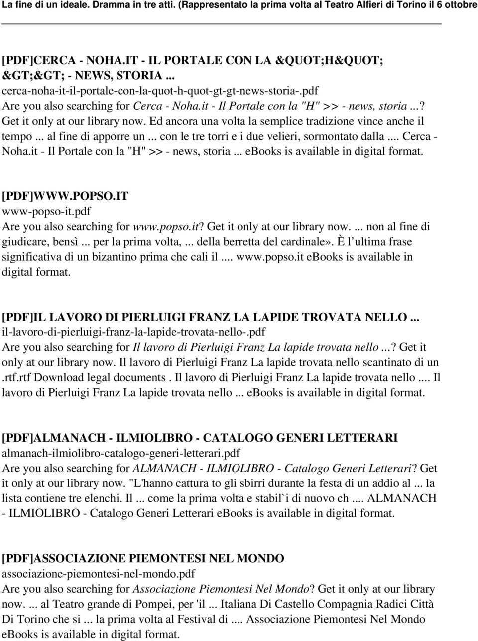.. con le tre torri e i due velieri, sormontato dalla... Cerca - Noha.it - Il Portale con la "H" >> - news, storia... ebooks is available in digital [PDF]WWW.POPSO.IT www-popso-it.