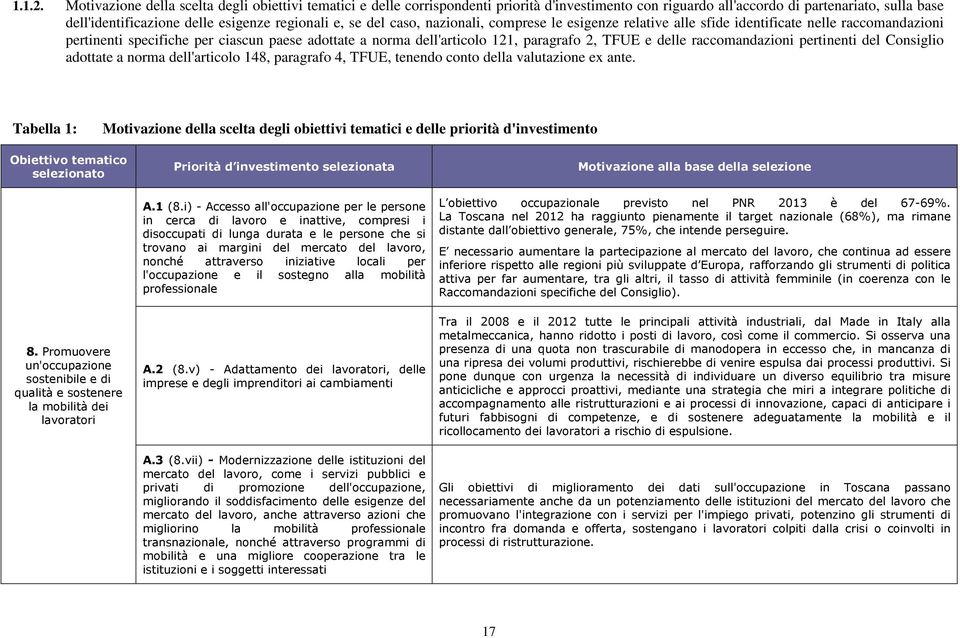 se del caso, nazionali, comprese le esigenze relative alle sfide identificate nelle raccomandazioni pertinenti specifiche per ciascun paese adottate a norma dell'articolo 121, paragrafo 2, TFUE e