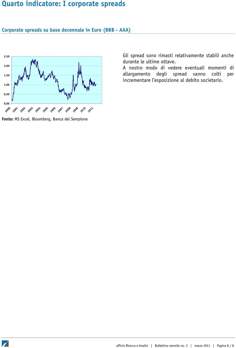 A nostro modo di vedere eventuali momenti di allargamento degli spread vanno colti per