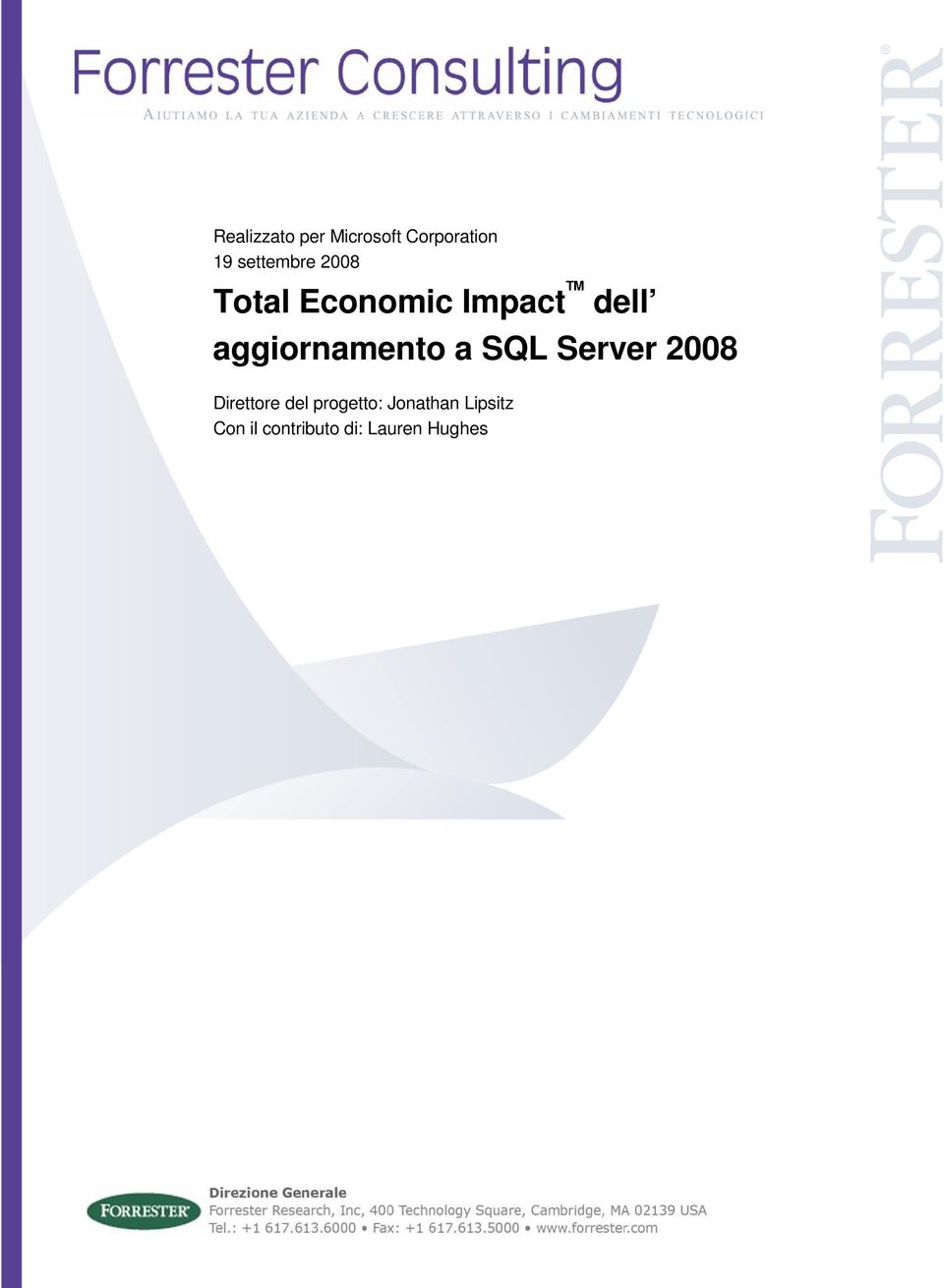 aggiornamento a SQL Server 2008 Direttore del