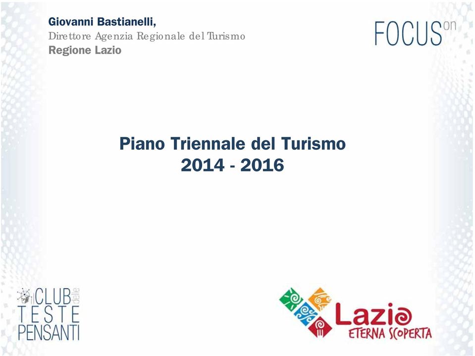 del Turismo Regione Lazio