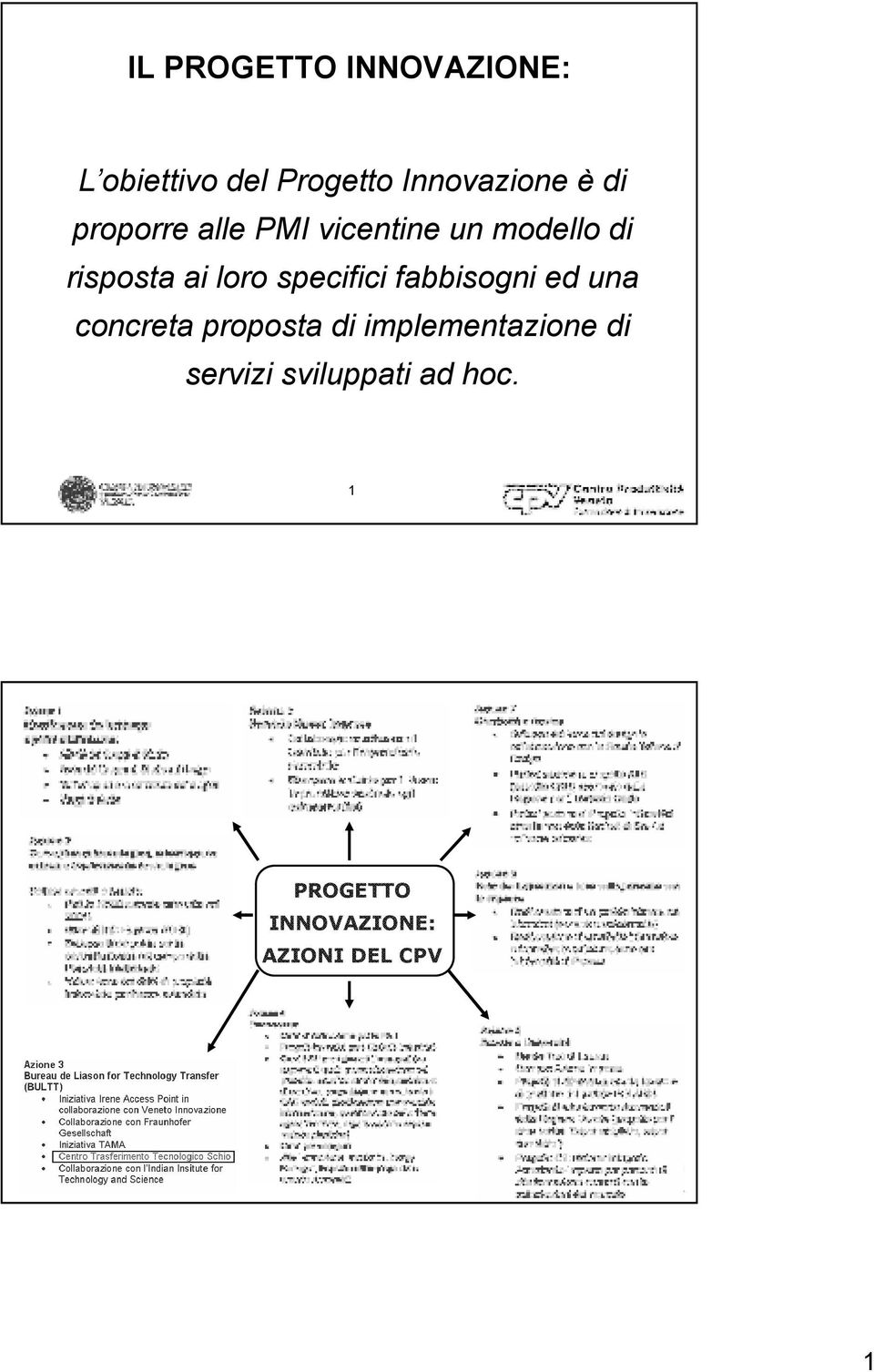 specifici fabbisogni ed una concreta proposta di implementazione