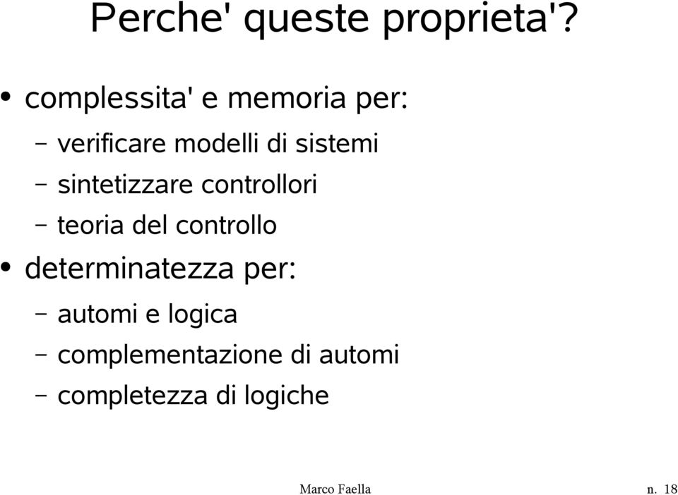 sintetizzare controllori teoria del controllo