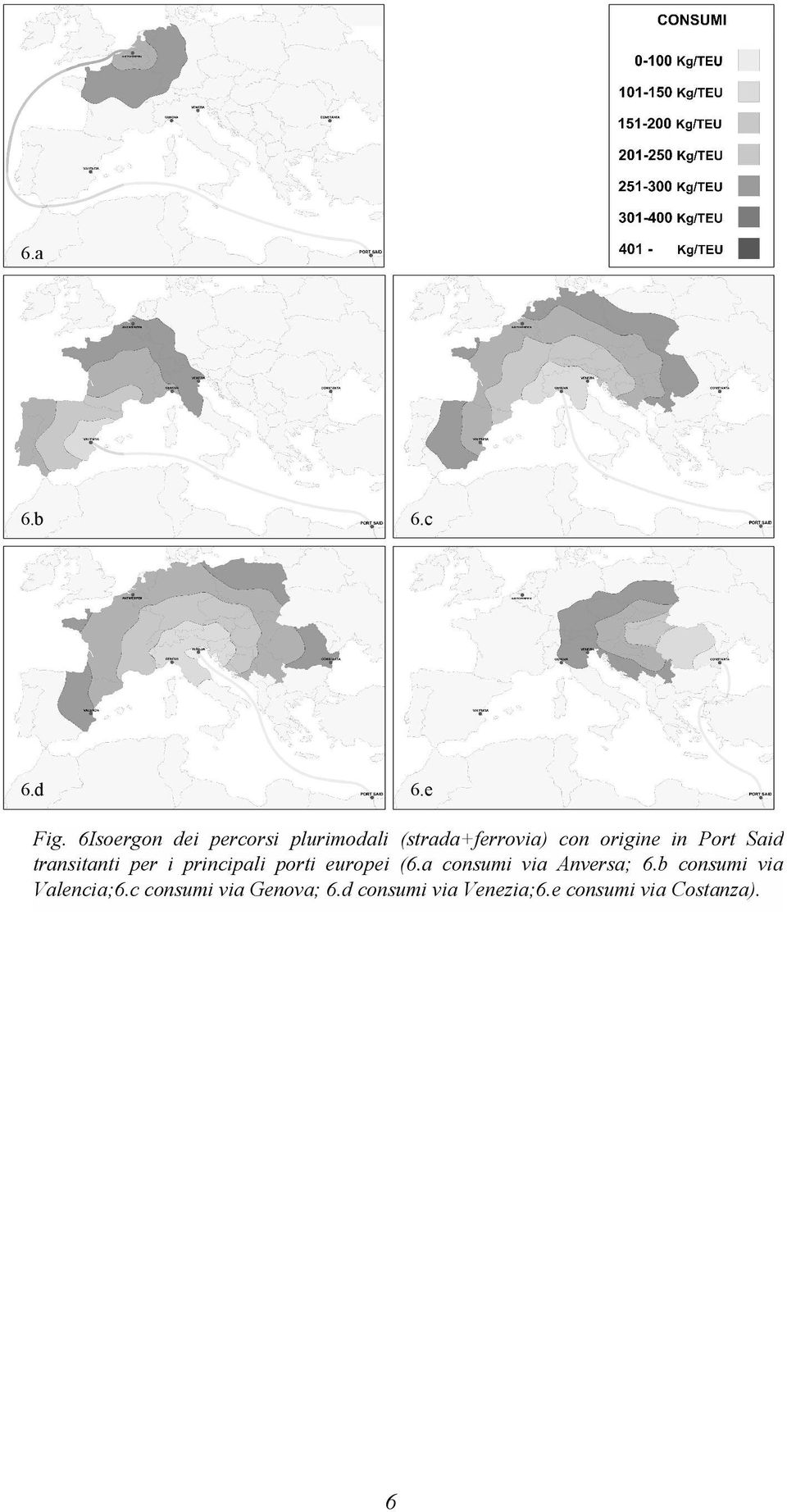 Port Said transitanti per i principali porti europei (6.