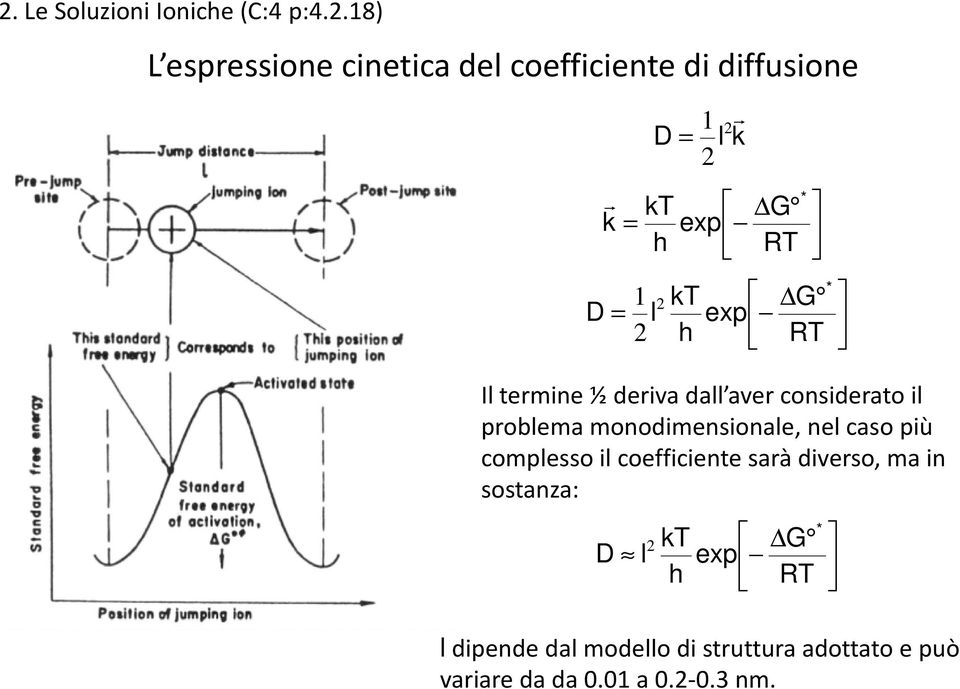 termne ½ derva dall aver consderato l problema monodmensonale, nel caso pù complesso l