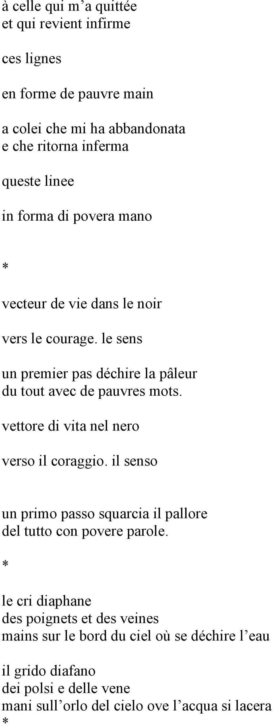 vettore di vita nel nero verso il coraggio. il senso un primo passo squarcia il pallore del tutto con povere parole.