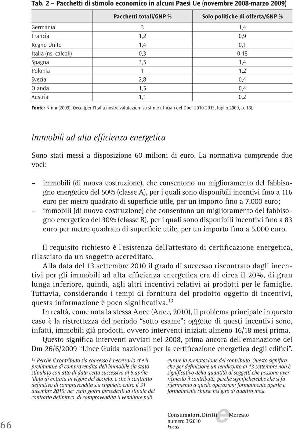 18). Immobili ad alta fficinza nrgtica Sono stati mssi a disposizion 60 milioni di uro.