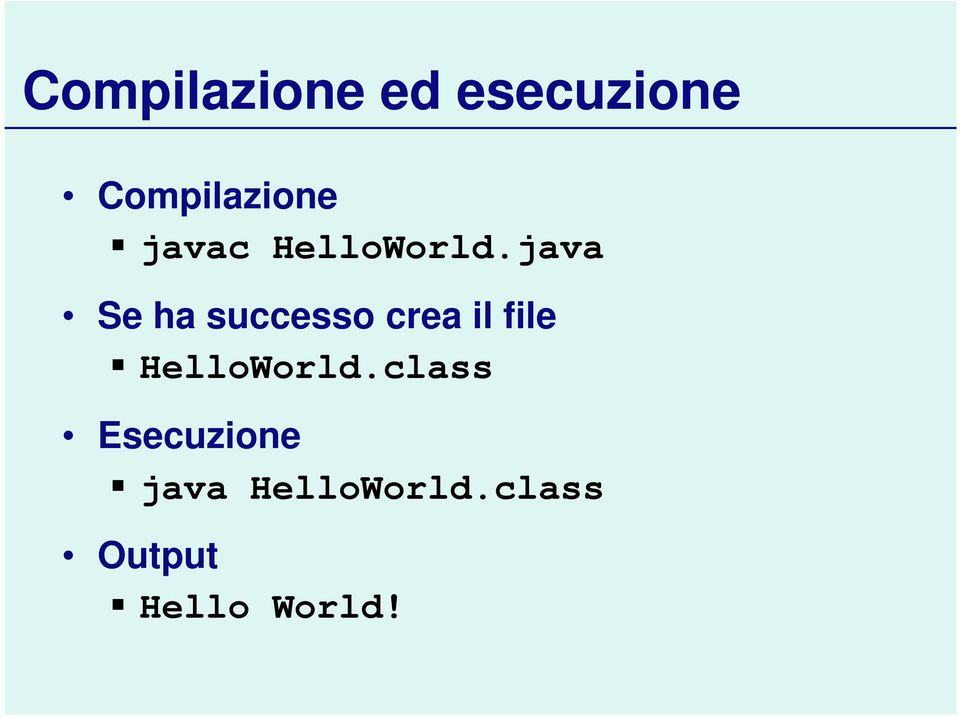 java Se ha successo crea il file