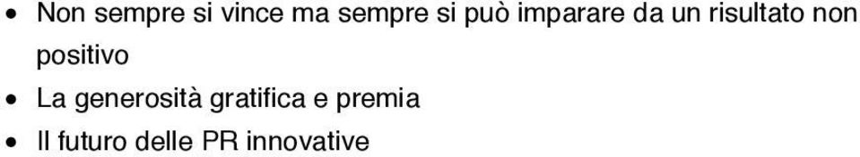 positivo La generosità gratifica e