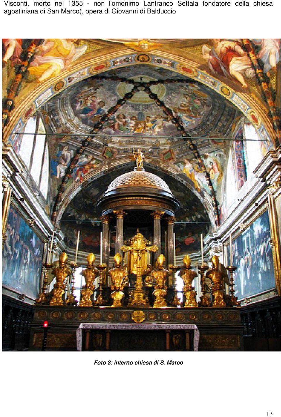 agostiniana di San Marco), opera di Giovanni