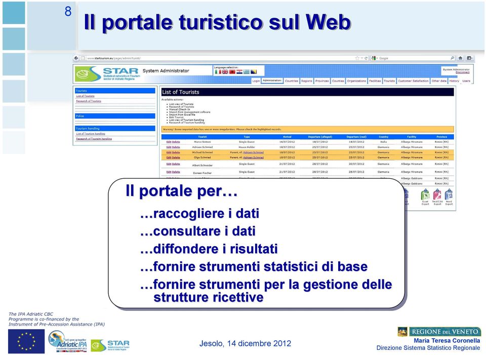 risultati fornire strumenti statistici di base