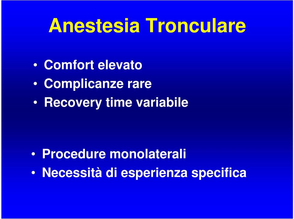 time variabile Procedure