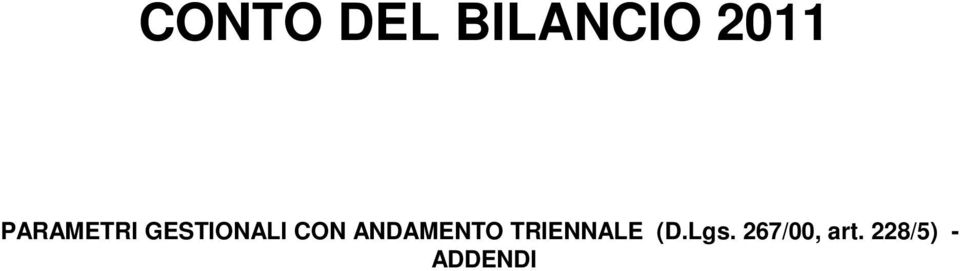 ANDAMENTO TRIENNALE (D.