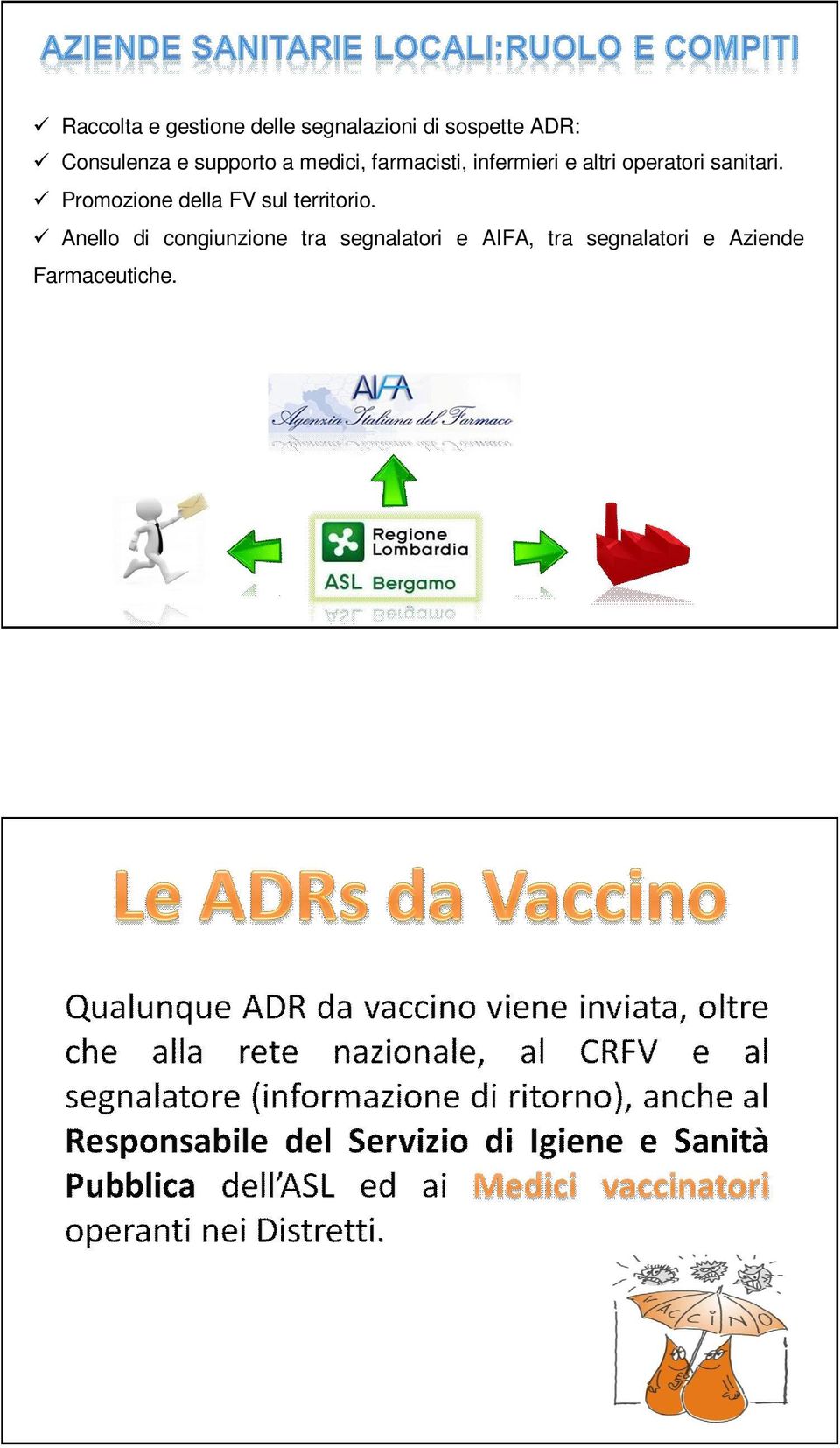 operatori sanitari. Promozione della FV sul territorio.