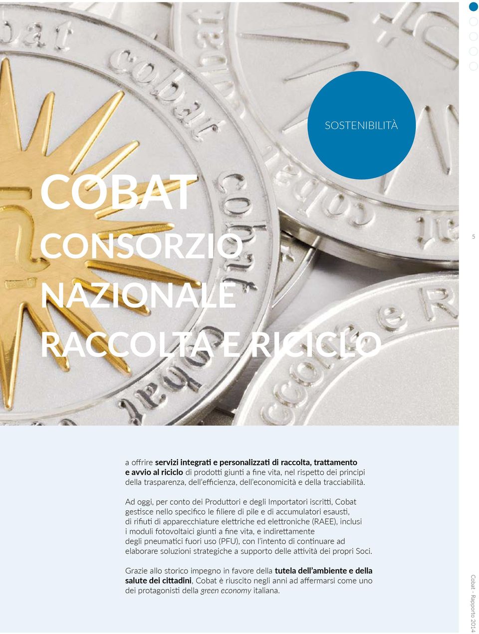 Ad oggi, per conto dei Produttori e degli Importatori iscritti, Cobat gestisce nello specifico le filiere di pile e di accumulatori esausti, di rifiuti di apparecchiature elettriche ed elettroniche