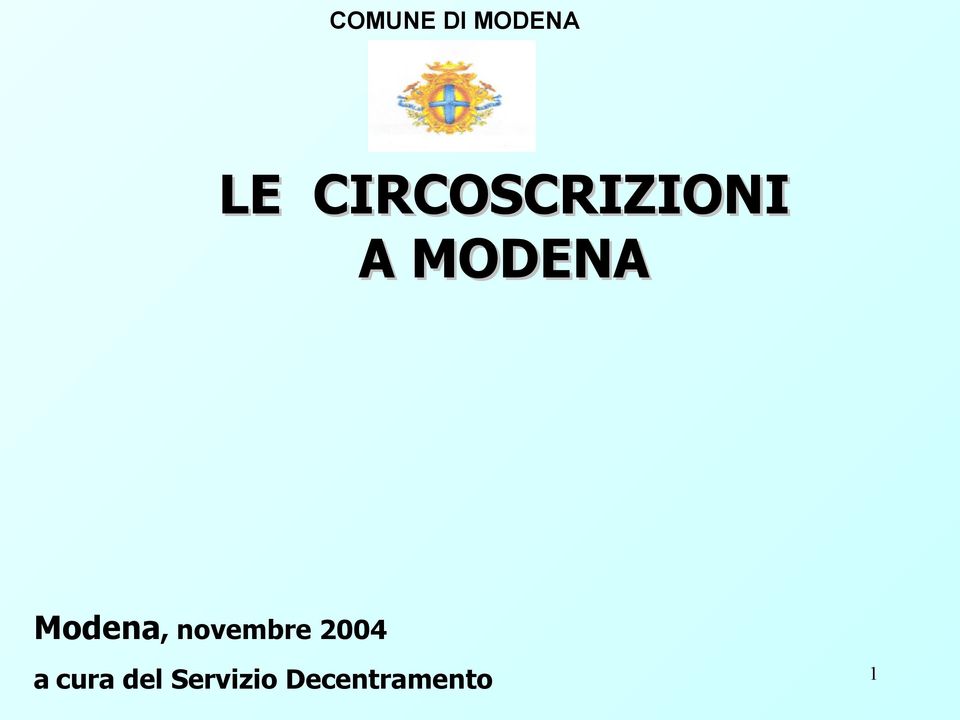 Modena, novembre 2004 a