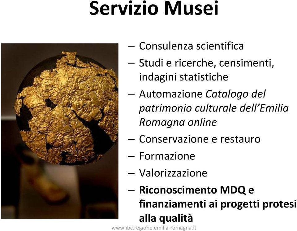 dell Emilia Romagna online Conservazione e restauro Formazione