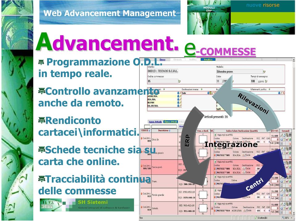 e-commesse Rilevazioni Rendiconto cartacei\informatici.