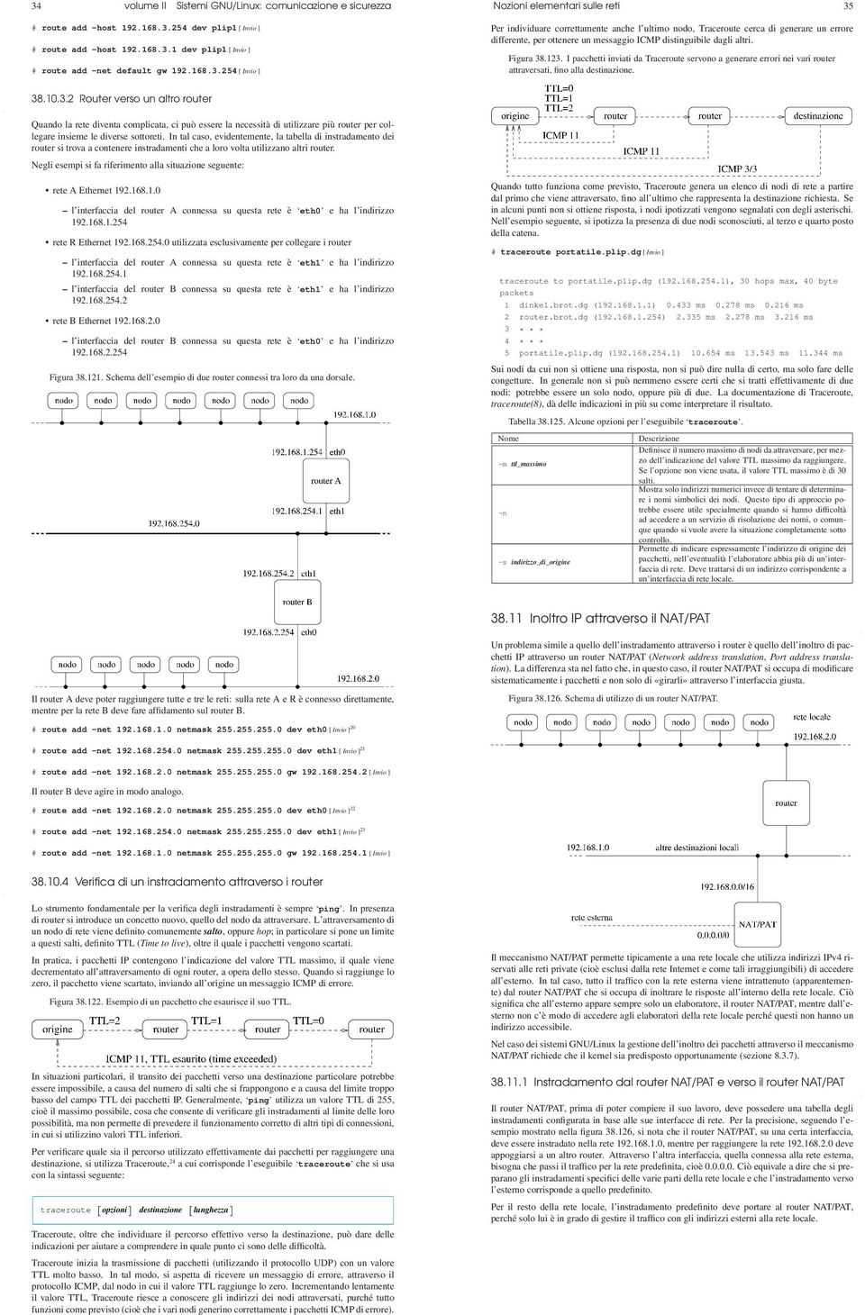 254 [ Invio ] Nozioni elementari sulle reti 35 Per individuare correttamente anche l ultimo nodo, Traceroute cerca di generare un errore differente, per ottenere un messaggio ICMP distinguibile dagli