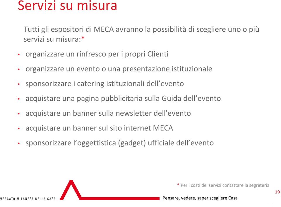 evento acquistare una pagina pubblicitaria sulla Guida dell evento acquistare un banner sulla newsletter dell'evento acquistare un