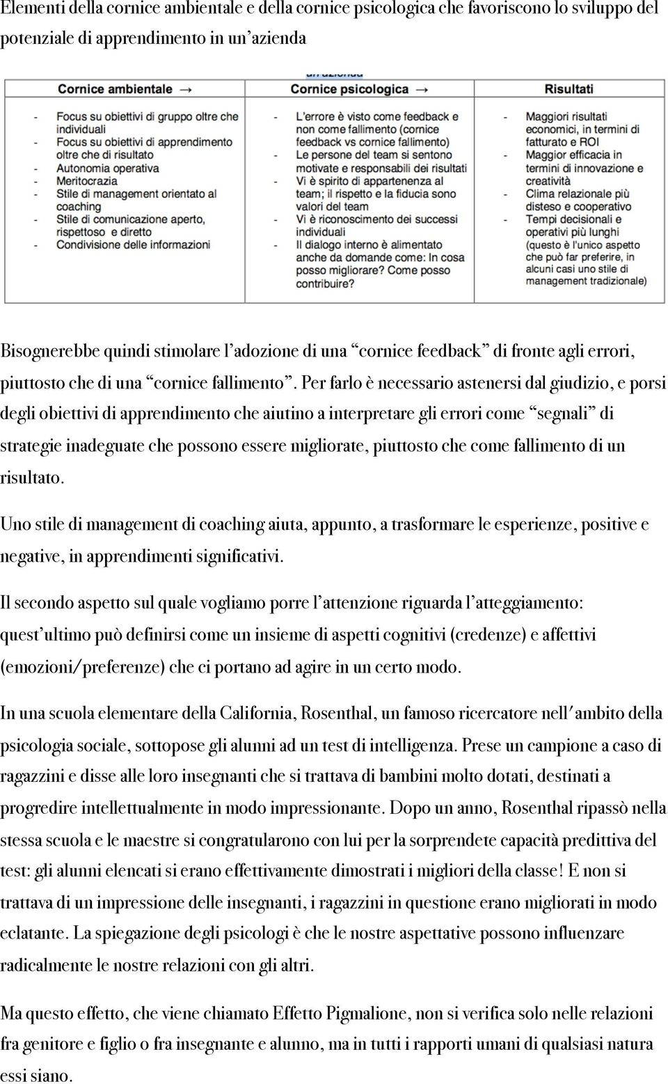 Per farlo è necessario astenersi dal giudizio, e porsi degli obiettivi di apprendimento che aiutino a interpretare gli errori come segnali di strategie inadeguate che possono essere migliorate,