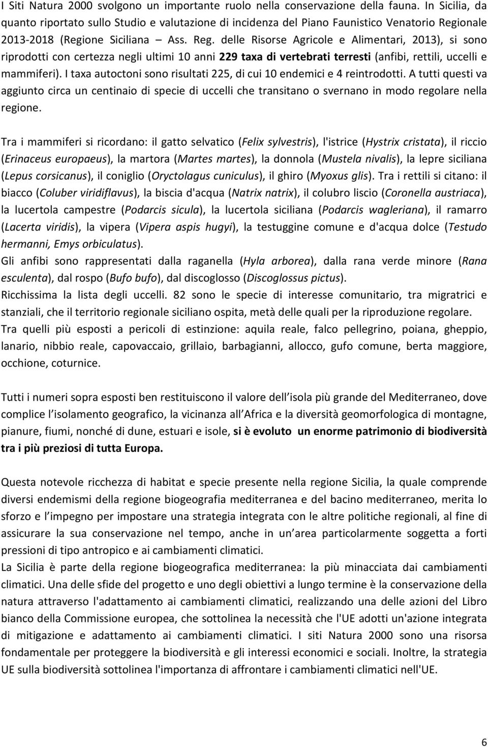 onale 2013-2018 (Regione Siciliana Ass. Reg.