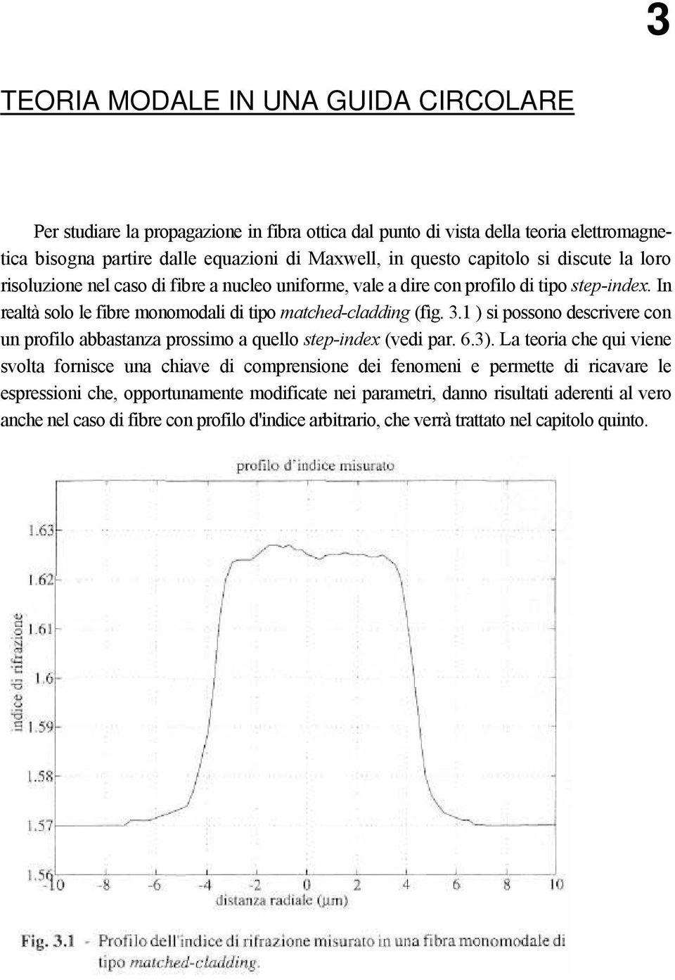 1 ) si possono descrivere con un profilo abbastanza prossimo a quello step-index (vedi par. 6.3).