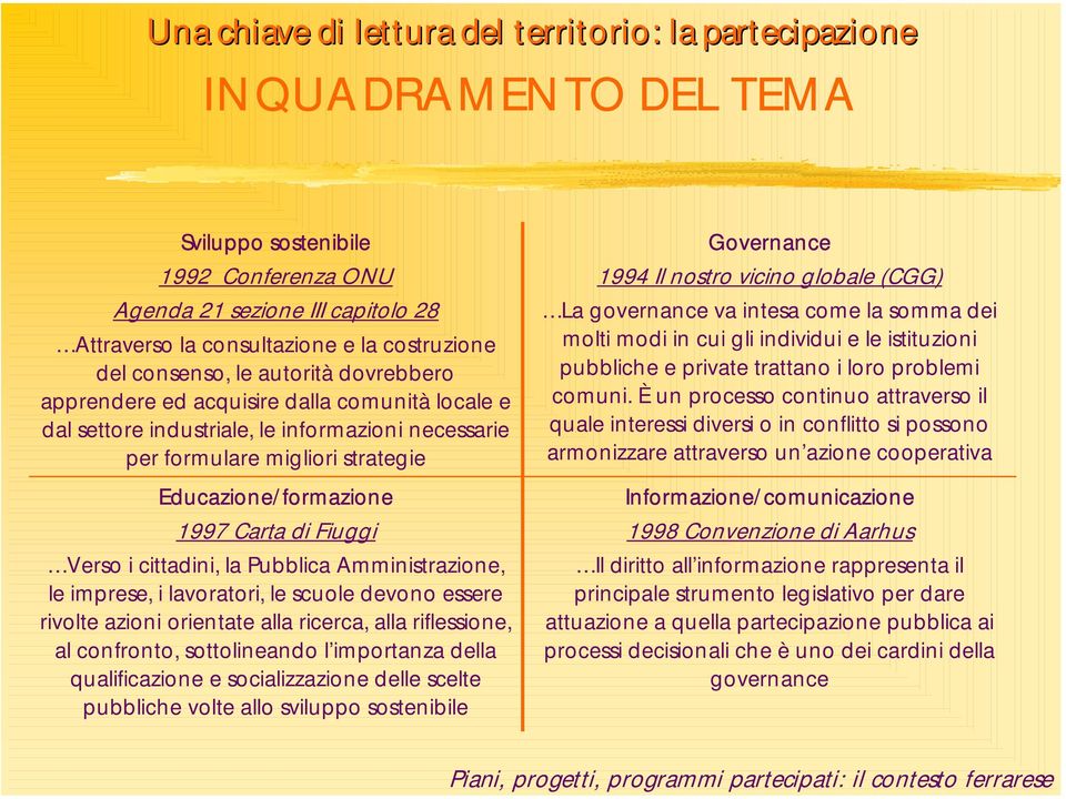 Amministrazione, le imprese, i lavoratori, le scuole devono essere rivolte azioni orientate alla ricerca, alla riflessione, al confronto, sottolineando l importanza della qualificazione e