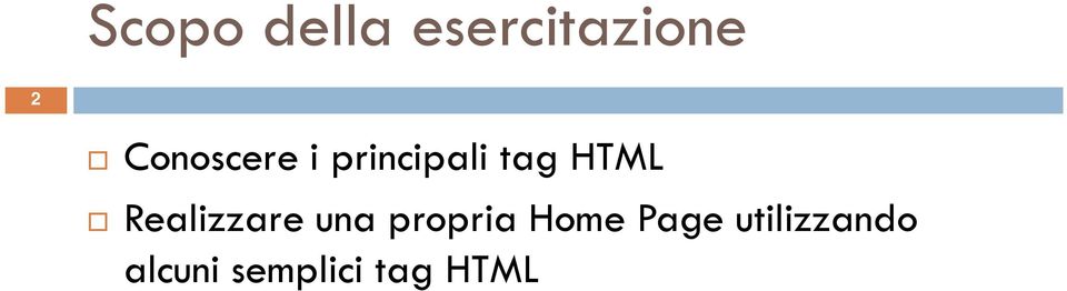 Realizzare una propria Home Page