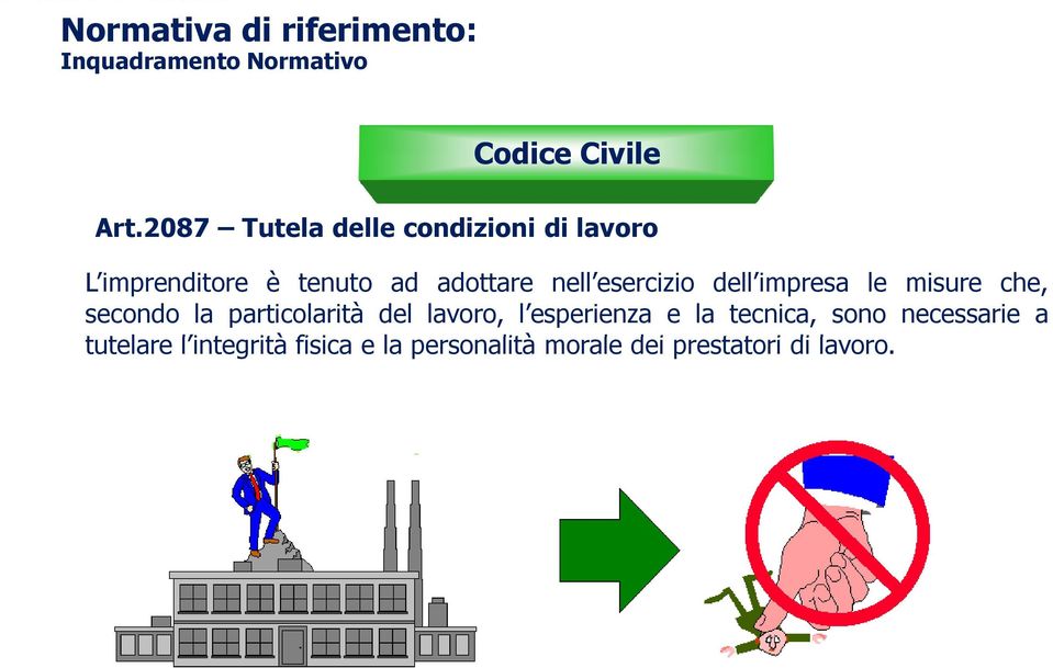 esercizio dell impresa le misure che, secondo la particolarità del lavoro, l