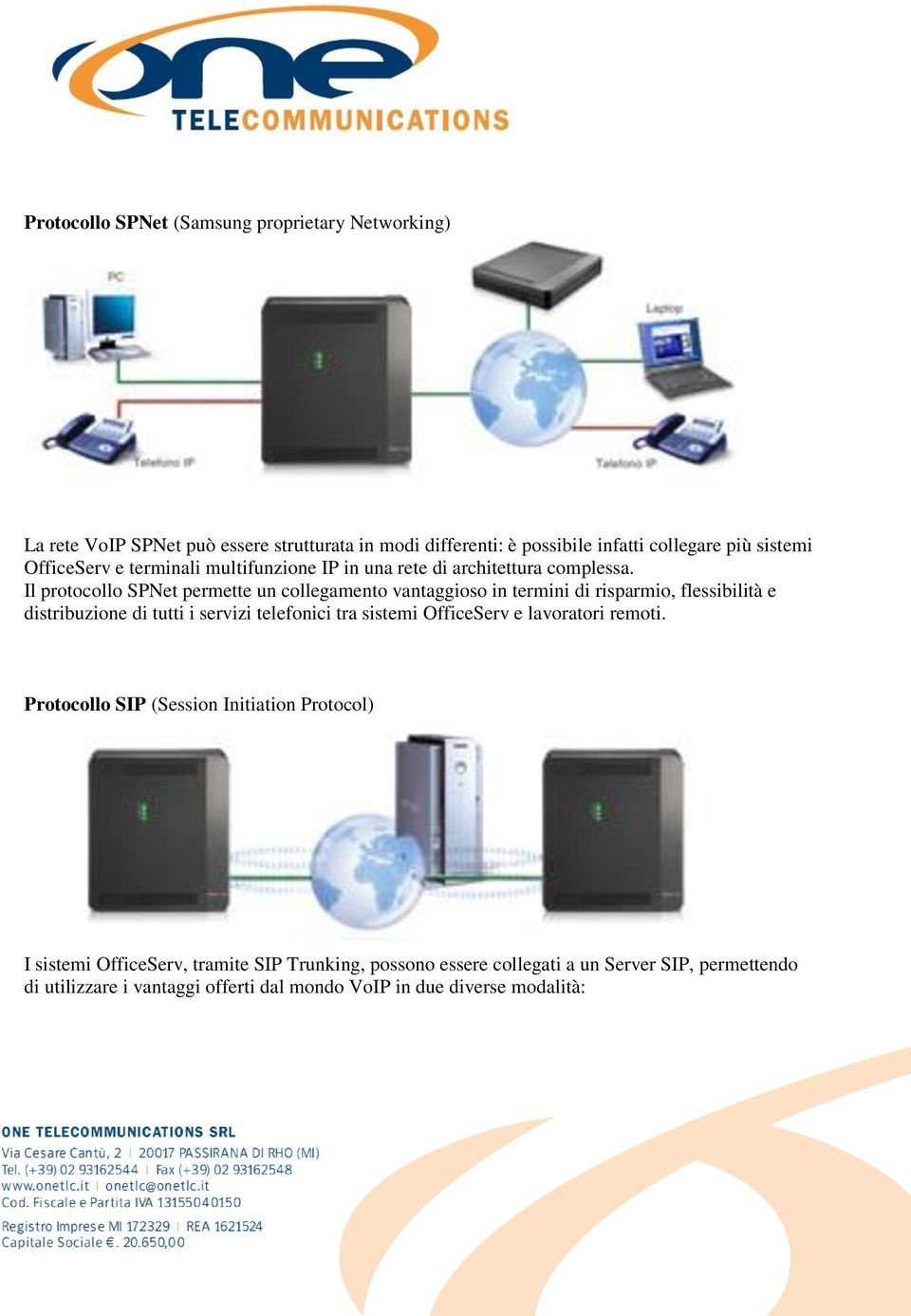 Il protocollo SPNet permette un collegamento vantaggioso in termini di risparmio, flessibilità e distribuzione di tutti i servizi telefonici tra sistemi