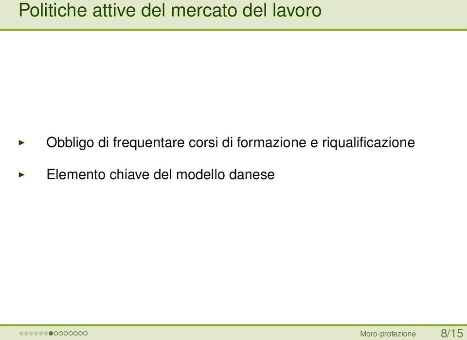 formazione e riqualificazione Elemento