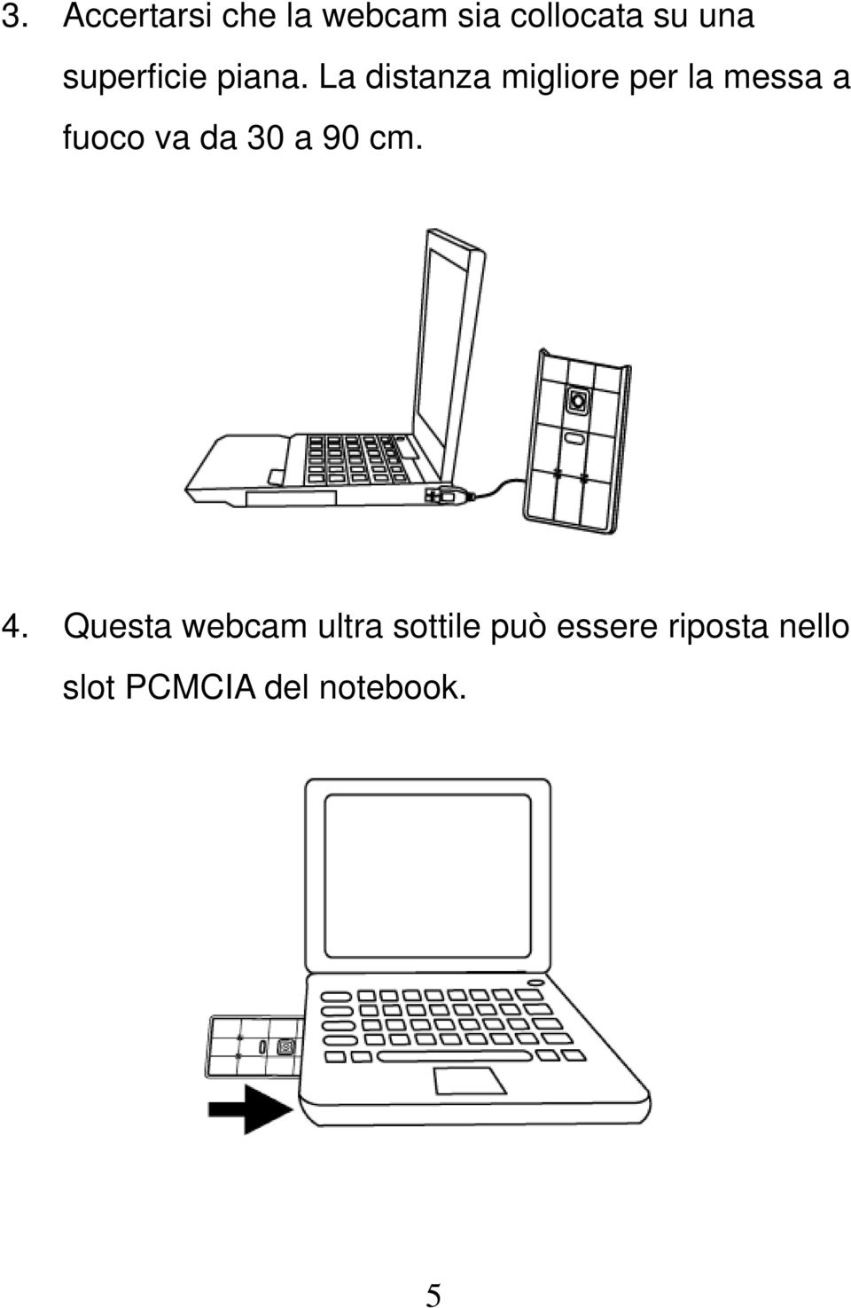 La distanza migliore per la messa a fuoco va da 30 a