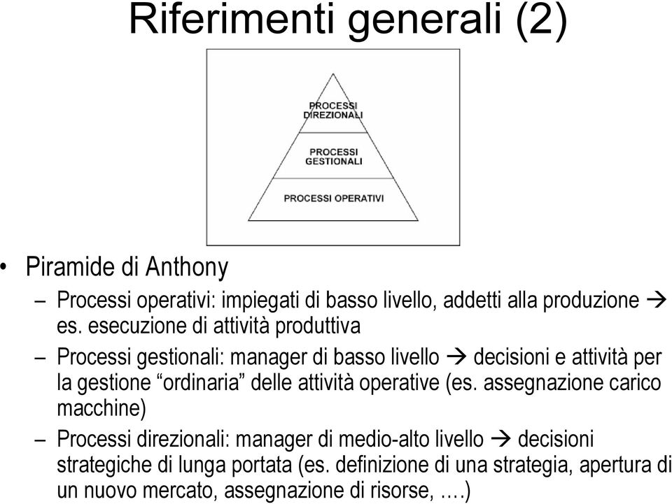 ordinaria delle attività operative (es.