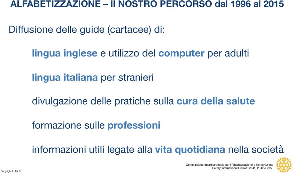 italiana per stranieri divulgazione delle pratiche sulla cura della salute