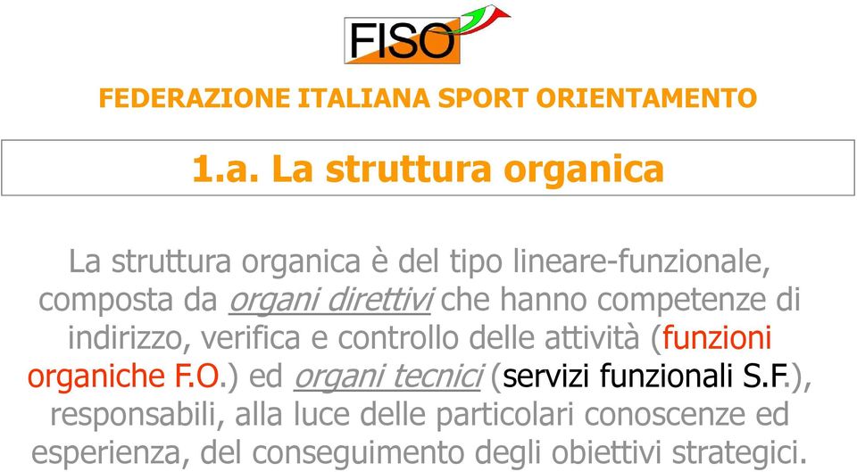 (funzioni organiche F.